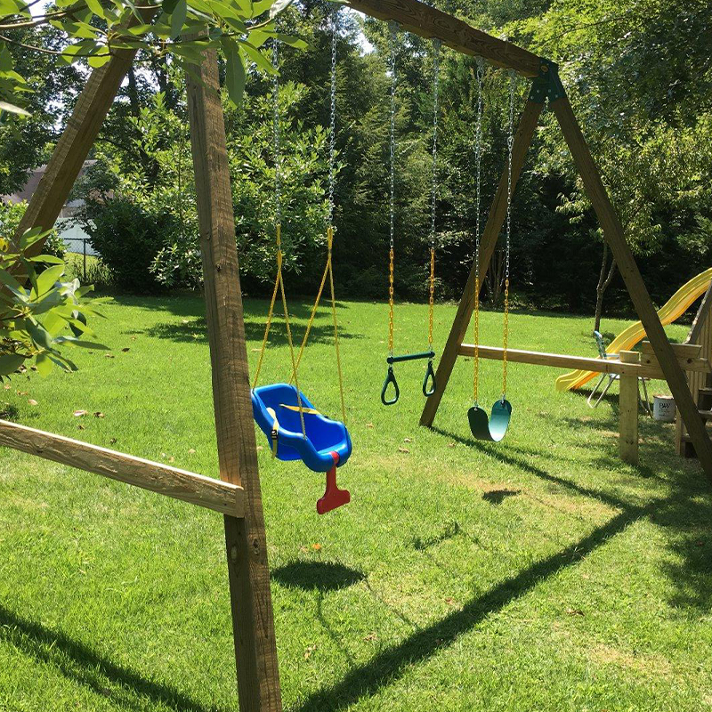 Skoggrønn Iron Chain Kids Swing Trapes